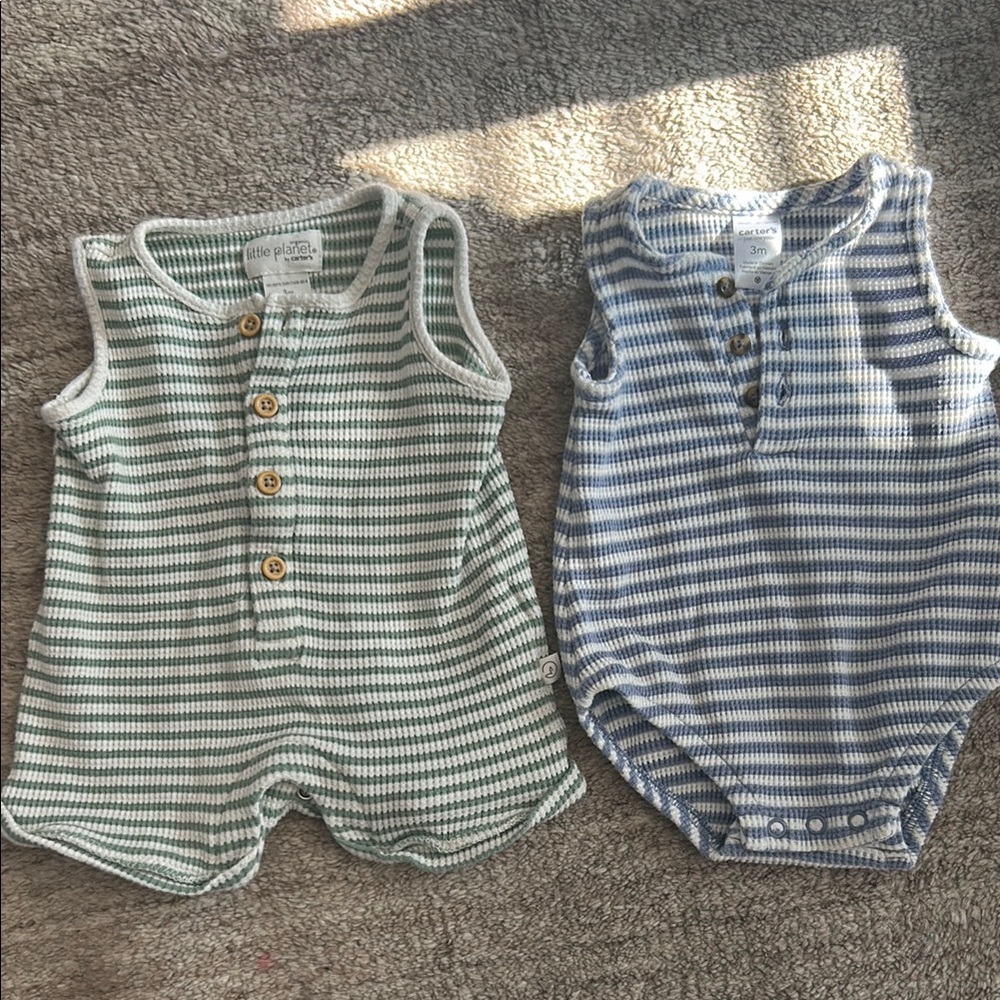 Little Planet/Carters Baby Rompers Set